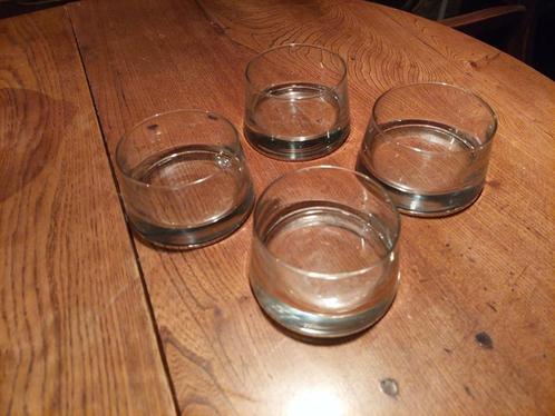 4 verrines rondes verre  9,9 cm Vertigo Durobor, Huis en Inrichting, Keuken | Servies, Zo goed als nieuw, Overige typen, Overige stijlen