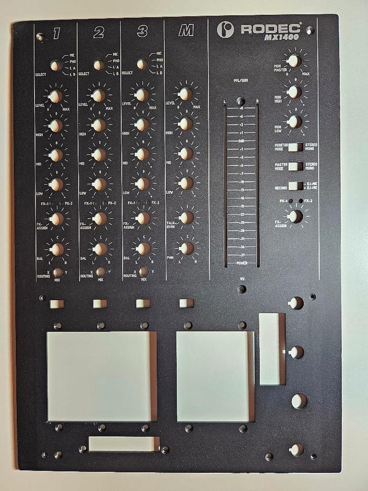 RODEC MX1400 frontplaat, Muziek en Instrumenten, Mengpanelen, Ophalen of Verzenden