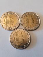 3 munten van 2 € van Luxemburg zie beschrijving, Postzegels en Munten, Ophalen of Verzenden, Luxemburg, Overige waardes