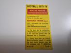 Panini Football 1975-76 BON DE FIDÉLITÉ !! RARE !!, Enlèvement ou Envoi, Comme neuf