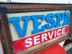 Vespa service reclamebord, Reclamebord, Ophalen of Verzenden