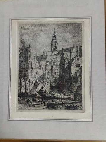Rik Schaefels  1827 - 1904   Ets  Koolvliet Antwerpen beschikbaar voor biedingen