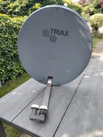 Antenne parabolique  80 cm,  dual lnb, décodeur vu solo +, Audio, Tv en Foto, Schotelantennes, Ophalen, Zo goed als nieuw, (Schotel)antenne