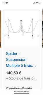 Suspensions luminaires lampe spider araignée, Maison & Meubles, Lampes | Lustres, Moderne rétro contemporain, Tissus, Neuf
