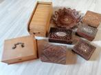 retro houten kistjes jaren 70', Ophalen of Verzenden