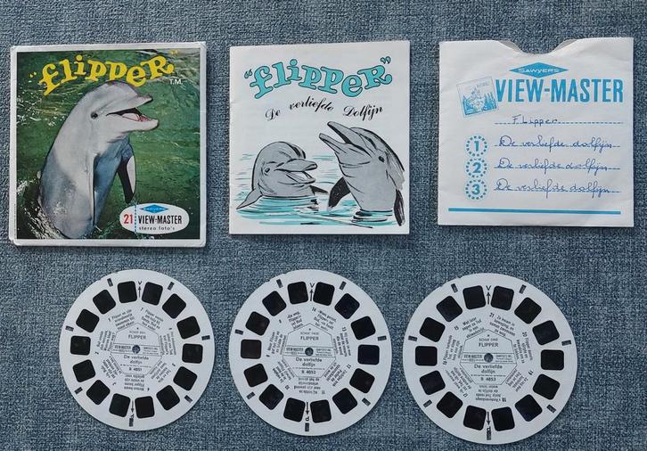 Set vintage View-Master schijfjes "Flipper", Collections, Jouets, Enlèvement