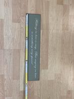 Decoratief houten wandbord – “Falling in love…” tekst, Ophalen of Verzenden, Gebruikt