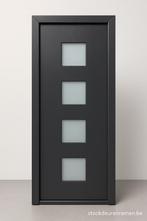 Opruiminng-PVC/Kunststof voordeur-met glas -98*210-wit-€695, Doe-het-zelf en Bouw, Deuren en Vliegenramen, Nieuw, Buitendeur, Glas