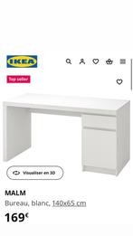 Bureau malm IKEA blanc, Comme neuf