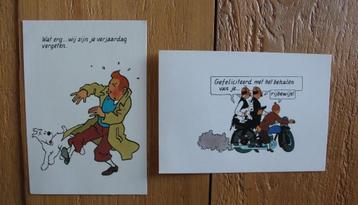 wenskaarten Kuifje Hergé 1986 Loeb Casterman beschikbaar voor biedingen