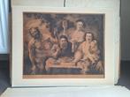 Grote gravure naar Jordaens, Antiek en Kunst, Ophalen of Verzenden
