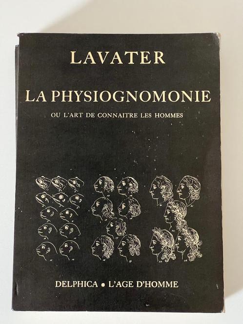 Livre : La Physiognomonie, J.C. Lavater, 1979, Livres, Livres Autre, Utilisé, Enlèvement ou Envoi