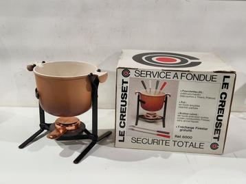 Le Creuset gietijzeren fondueset - ontwerp van Enzo Mari
 beschikbaar voor biedingen