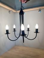 Lustre - lampe en métal noir, Comme neuf, Enlèvement ou Envoi, Métal