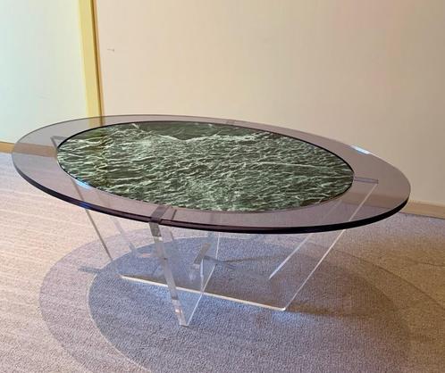 Hac Oval Marmeren Koffietafel –60% | Plexiglas & Design, Antiek en Kunst, Antiek | Meubels | Tafels, Ophalen