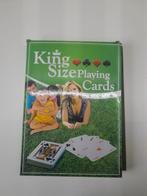 King Size speelkaarten, Hobby en Vrije tijd, Gezelschapsspellen | Kaartspellen, Zo goed als nieuw, Ophalen