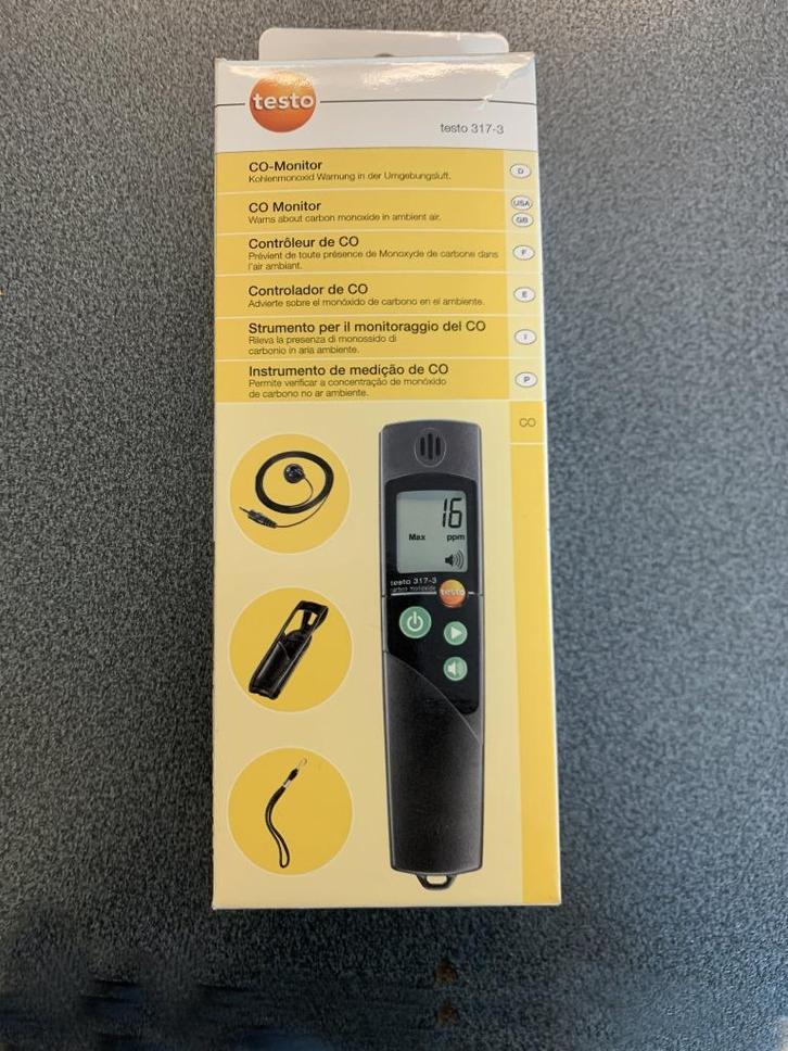 Testo 317-3 CO professioneel meettoestel, Doe-het-zelf en Bouw, Meetapparatuur, Zo goed als nieuw, Overige meters, Ophalen