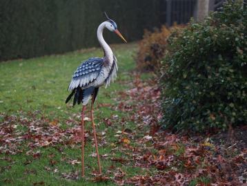 reiger in smeedijzer van kleur, natuurlijke grootte! beschikbaar voor biedingen