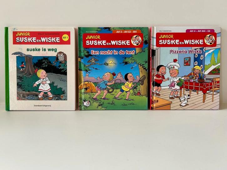 Set van 6 Suske en Wiske Junior boeken, Boeken, Stripverhalen, Gelezen, Meerdere stripboeken, Ophalen of Verzenden
