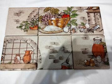 6 carrelages en grès 10 X 10 cm, Enlèvement, Comme neuf
