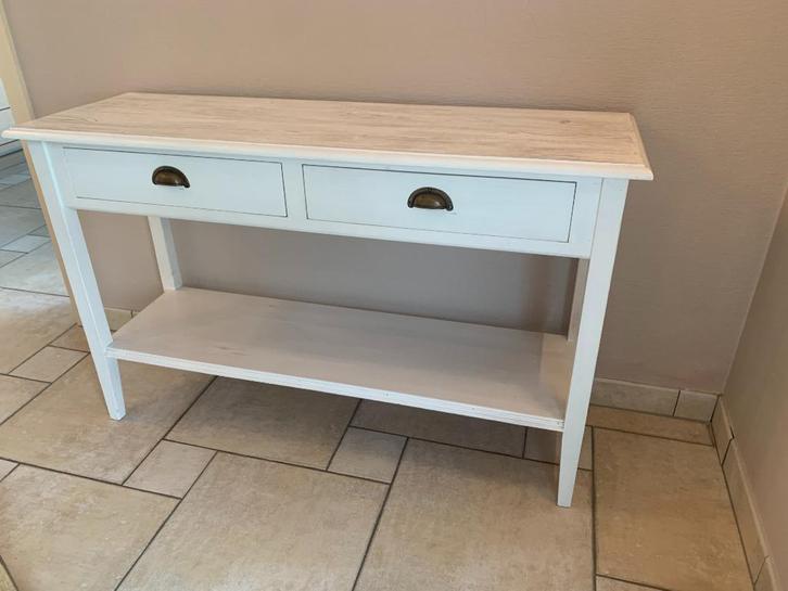 landelijke wandkast/bijzettafel met lades, Huis en Inrichting, Kasten | Dressoirs, Gebruikt, 100 tot 150 cm, 25 tot 50 cm, Met lade(s)