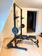 Complete Home Gym – Halterbank, Squat Rack & Bokszak, Sport en Fitness, Ophalen, Benen, Gebruikt, Overige typen