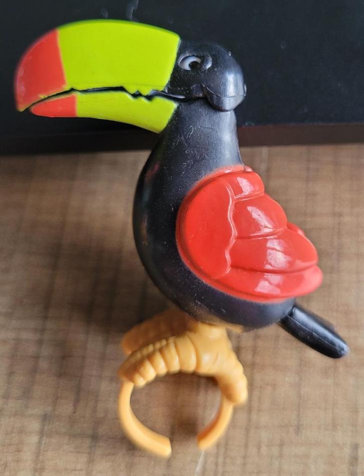 Oud verzamelfiguurtje van Ferrero: Tropische vogel, Verzamelen, Poppetjes en Figuurtjes, Zo goed als nieuw, Ophalen of Verzenden