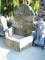 Dorpsfontein blauwe stenen waterstraal, Tuin en Terras, Ophalen, Zo goed als nieuw, Hardsteen, Fontein