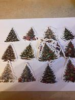 Scrapbooking 46 stickers kerstbomen, Hobby & Loisirs créatifs, Scrapbooking, Enlèvement, Neuf
