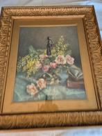 Mooie aquarel met mooie kader, Antiek en Kunst, Kunst | Schilderijen | Klassiek, Ophalen