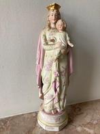 Beeld Maria met Kind in biscuit (32 cm), Antiquités & Art, Antiquités | Objets religieux, Enlèvement
