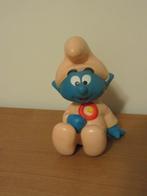 plastieke, vintage baby Smurf  -- Smurfen -- 1991, Verzamelen, Smurfen, Ophalen of Verzenden, Gebruikt, Babysmurf, Poppetje, Figuurtje of Knuffel