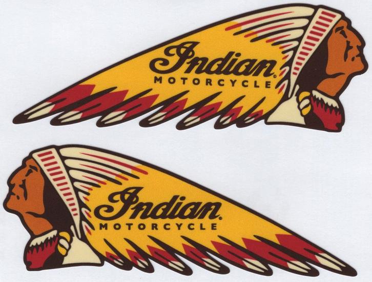 Indian Motorcycle sticker set #22, Motoren, Accessoires | Stickers, Verzenden