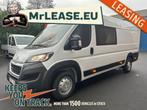 LEASING PEUGEOT BOXER L4H2 DUBBELE CABINE 7 PLAATSEN NIEUW, Auto's, Bestelwagens en Lichte vracht, Euro 6, Bedrijf, 121 kW, Te koop