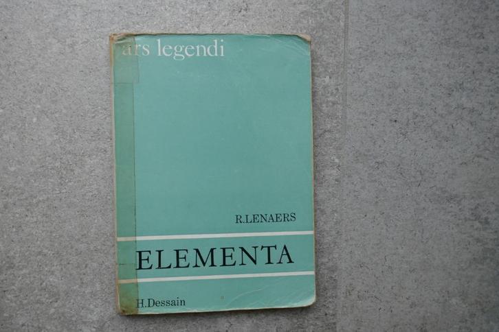 (vintage) Ars Legendi Elementa, Boeken, Schoolboeken, Gelezen, Latijn, Ophalen of Verzenden