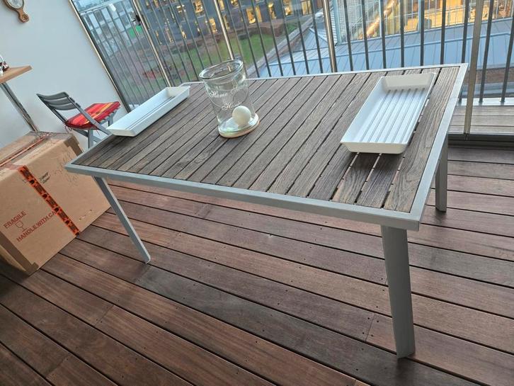 Prachtige terras / tuin / of verranda tafel, Tuin en Terras, Tuintafels, Zo goed als nieuw, Metaal, Ophalen of Verzenden