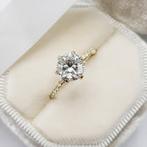 Nieuwe ring, 1 karaat,diamanttest positief!, Verzenden, Wit, Nieuw, 17 tot 18