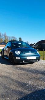 2003 Beetle Cabriolet 1.6 benzine, leer, airconditioning., Auto's, Volkswagen, Zwart, Cabriolet, Zwart, Leder