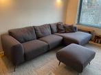 L-zetel met longchair en poef (4-zits), Huis en Inrichting, Ophalen, Gebruikt, Stof, Scandinavisch, modern