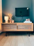 TV Meubel La Redoute (hout & rotan), Huis en Inrichting, Kasten |Televisiemeubels, Ophalen, Zo goed als nieuw
