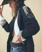 Free people King Julian Blazer X TRICIA FIX Colbert XS 328$, Kleding | Dames, Ophalen of Verzenden, Nieuw, Zwart, Jasje