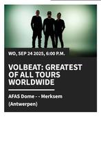 2 tickets Volbeat, September