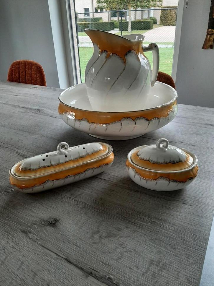 2 Lampetsets, Antiek en Kunst, Antiek | Keramiek en Aardewerk, Ophalen