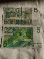 1 billet de 5 florins pour les Pays-Bas VONDEL, 26 AVRIL, Enlèvement ou Envoi, 5 florins, Billets en vrac