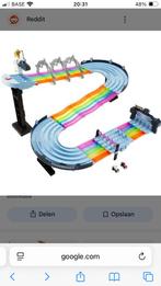 Hotwheels Mario kart regenboog raceset/speelset, Ophalen, Racebaan, Zelf te bouwen, Zo goed als nieuw