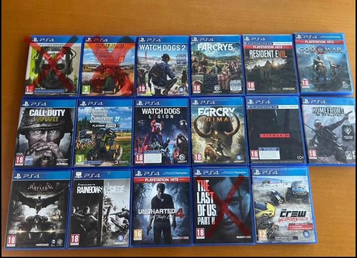 Ps4 games, Games en Spelcomputers, Games | Sony PlayStation 4, Zo goed als nieuw, Vanaf 18 jaar, Online, Ophalen