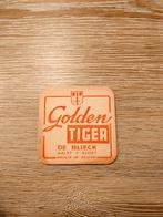 Oud bierviltje golden tiger de blieck (4), Verzamelen, Biermerken, Ophalen of Verzenden