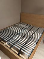 Tweepersoonsbed + lattenbodem, Huis en Inrichting, Slaapkamer | Bedden, Ophalen, Zo goed als nieuw