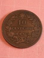 ITALIE 10 Centesimi 1863, Timbres & Monnaies, Monnaies | Europe | Monnaies non-euro, Enlèvement ou Envoi, Monnaie en vrac, Italie