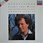 Mendelssohn/Lieder ohne Worte - Schiff - DECCA - 1988 - DDD, Cd's en Dvd's, Cd's | Klassiek, Kamermuziek, Ophalen of Verzenden